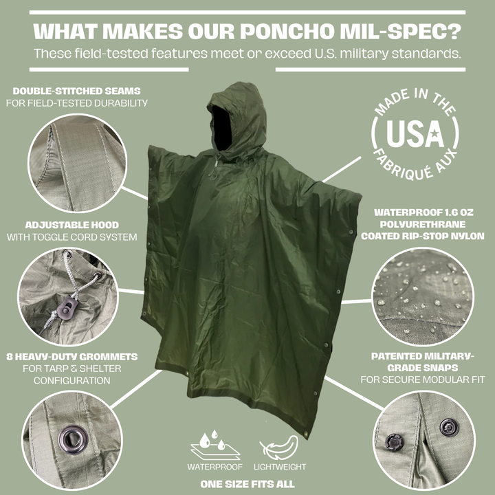 Official U.S. Military Poncho