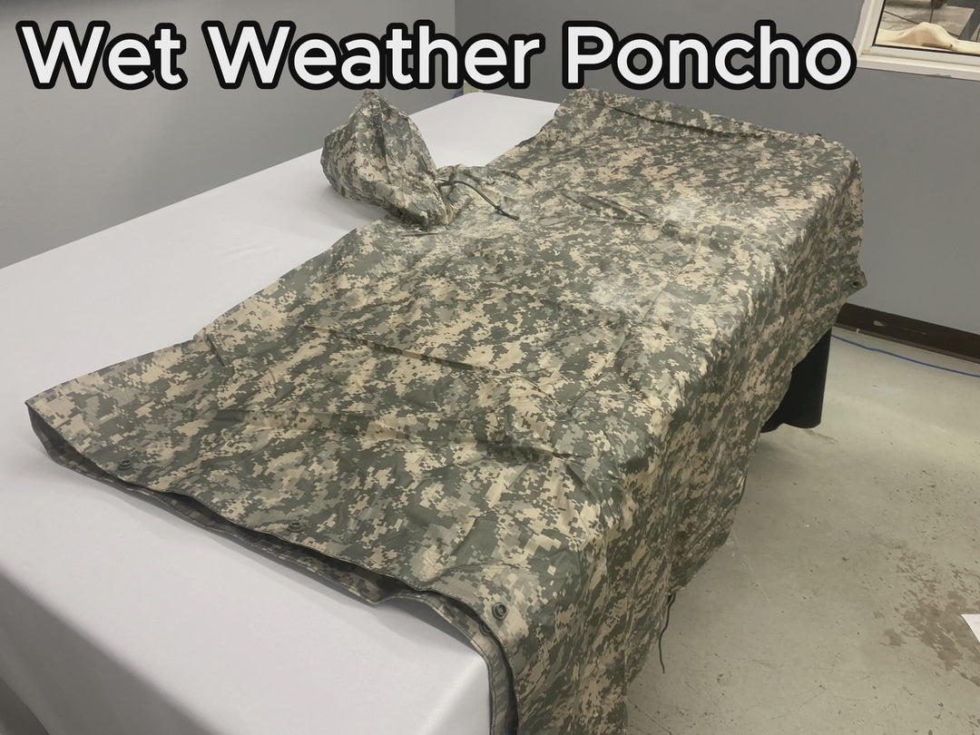 Wet Weather Poncho - Universal Camo