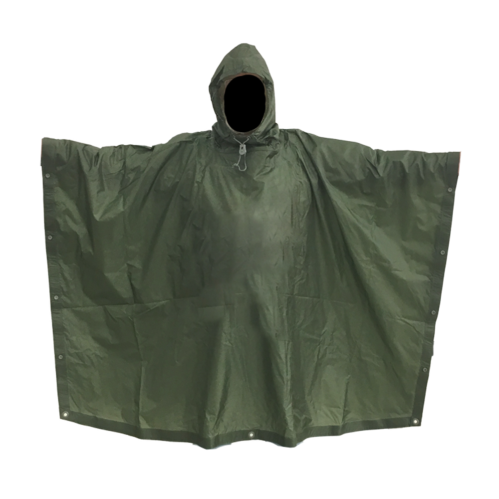 french police rain poncho with carrying bag Plastic-Free Waterproof Hooded Its compact Cardponcho Disposable Clear Rain Ponchos