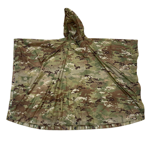 ＊haruPARM＊ 　ROUND MILITARY PONCHO Ripstop Poncho - Fox Outdoor
