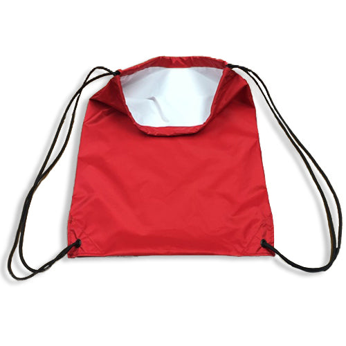 Red Nylon Drawstring Bag